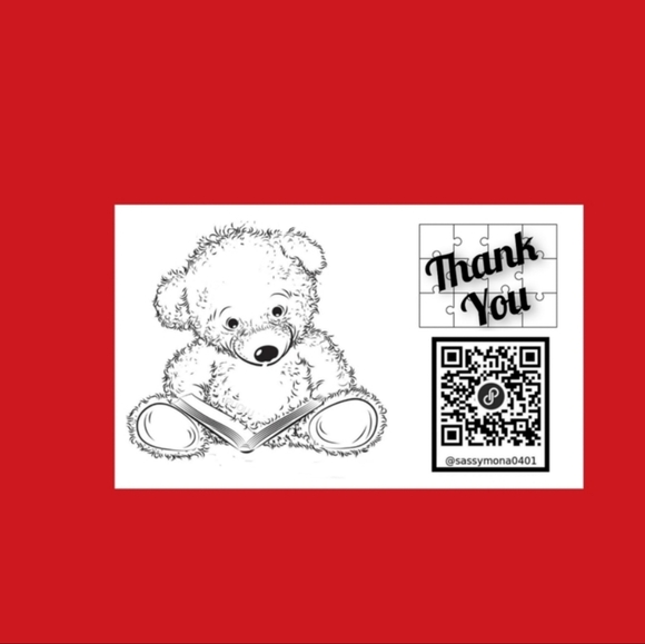 QR Thank You Closet Stickers 2x4 50 Custom Handcrafted Your Choice Design - Picture 7 of 15